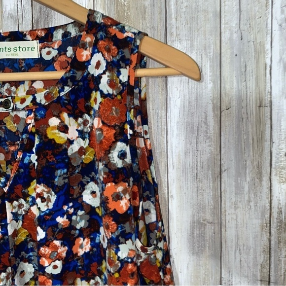 Pants Store Floral Jackie Sleeveless High Low Blouse - Picture 3 of 7